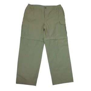Columbia Men's Silver Ridge Convertible Pants Beige Size Large Fishing Hiking
